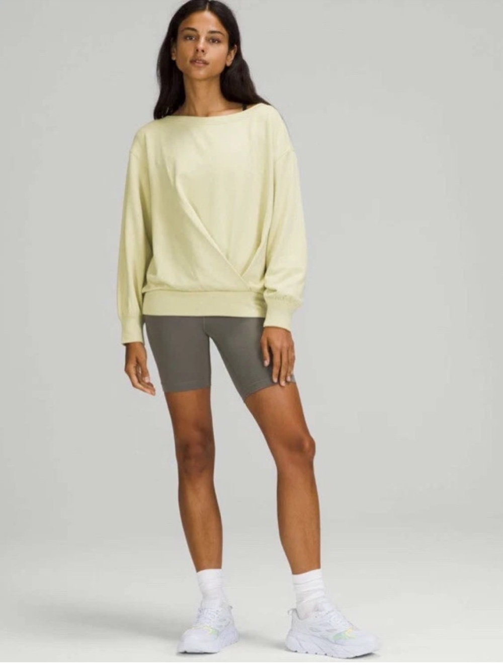Lululemon Pleated Modal Fleece Pullover In Size 6